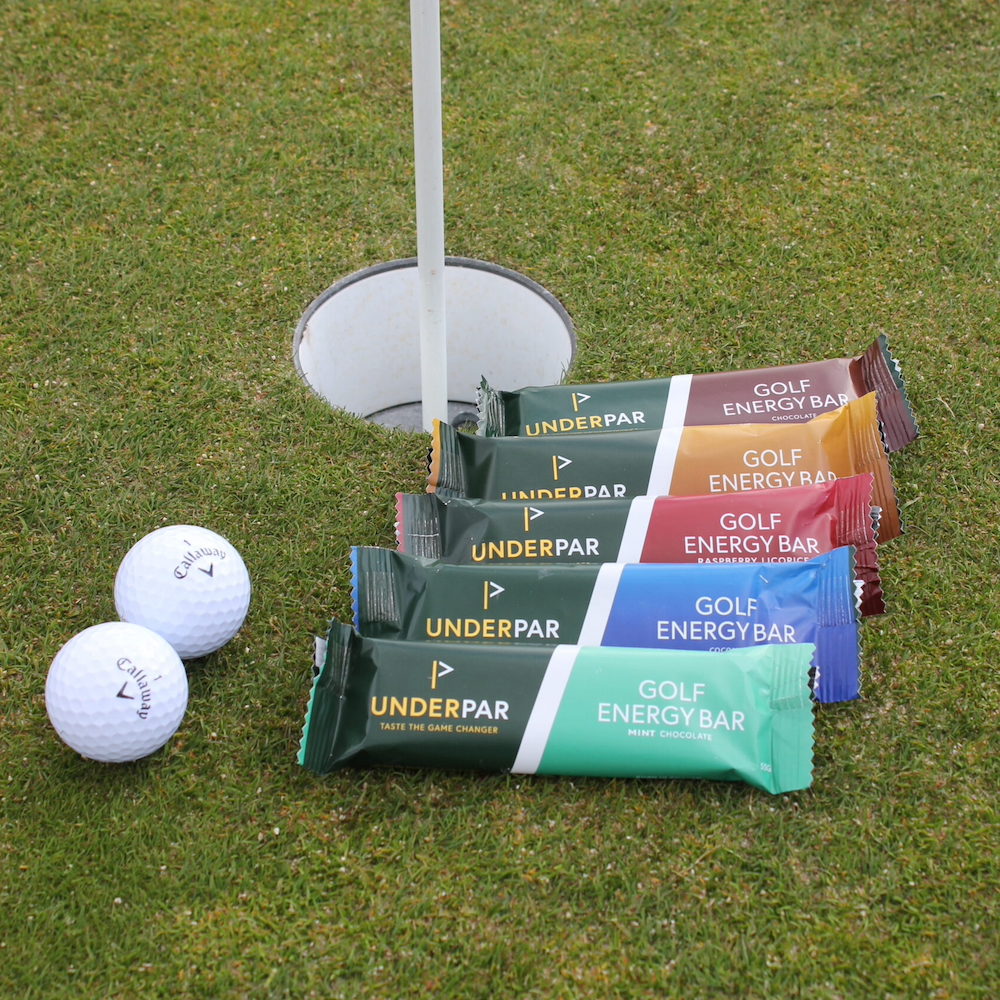 Alla Underpars powerbars som ger energi för alla golfare, hela rundan.